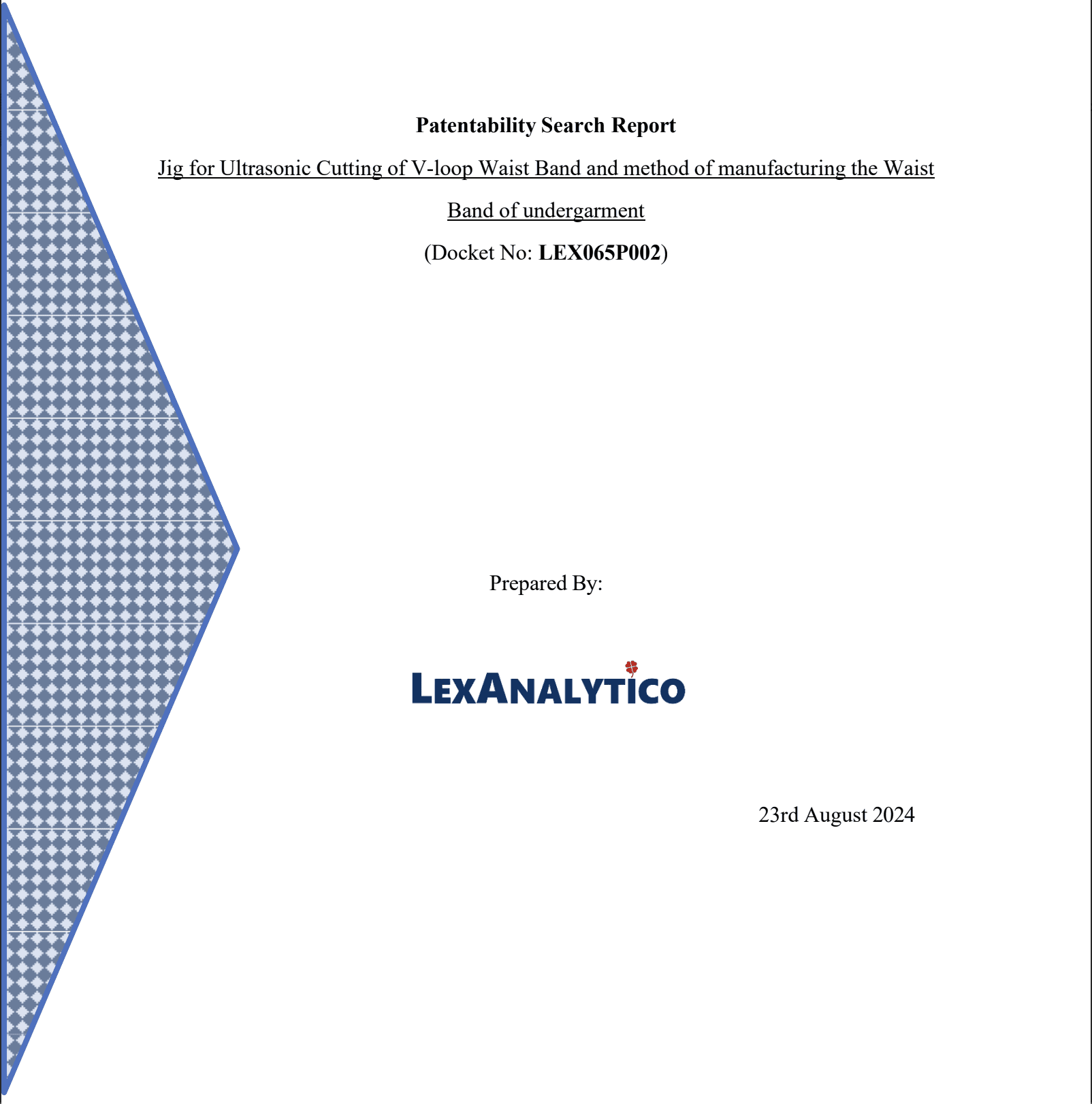 Patent Search Report